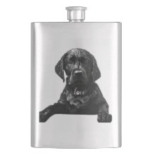 Black Labrador Retriever puppy T-Shirt Throw Pil