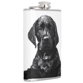 Black Labrador Retriever puppy T-Shirt Throw Pil Fickplunta