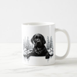 Black Labrador Retriever puppy T-Shirt Throw Pil Kaffemugg