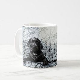 Black Labrador Retriever puppy T-Shirt Throw Pil Kaffemugg