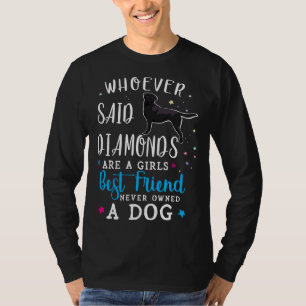 Black Labrador Retriever som sa att diamanter T Shirt