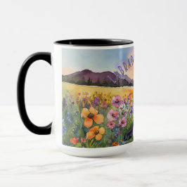 Black Labrador Retriever Sunrise Combo Mugg