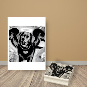 Black Labrador Retriever Vingar Pet Loss Stämpel