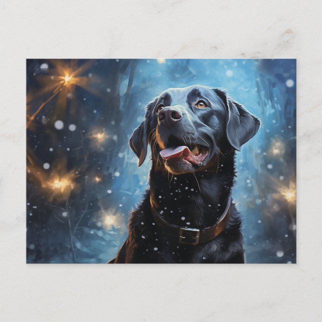 Black Labrador Retriever Vykort (Framsida)