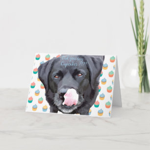 Black Labrador - sa du Muffinsar Birthday? Kort