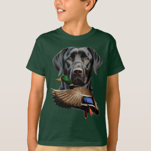 Black Labrador Shirt för barn, Mallard Shirt T Shirt