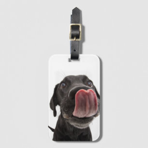 Black Labrador Slickar sin näsa Bagagebricka