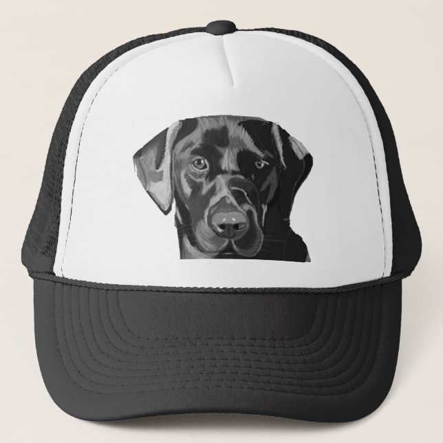Black Labrador Truckerkeps (Framsida)