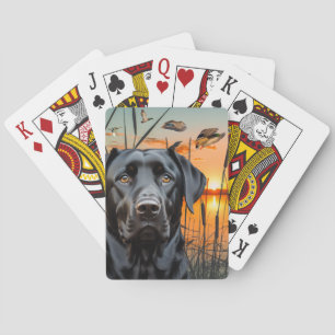 Black Labrador-uppspelningskort, Labrador Retrieve Casinokort