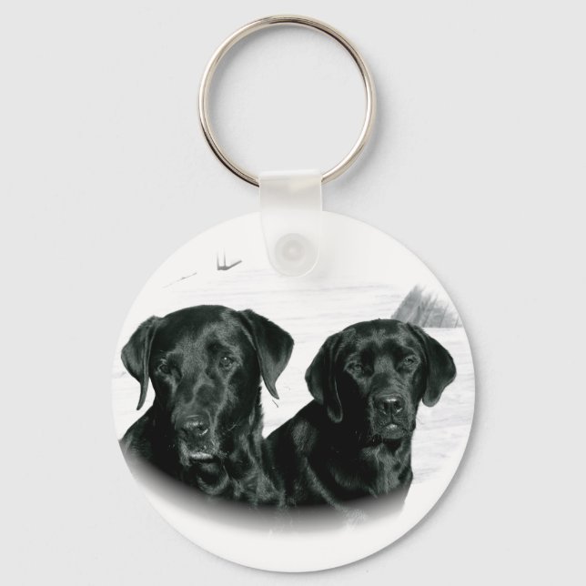Black Labs Nyckelring (Framsida)