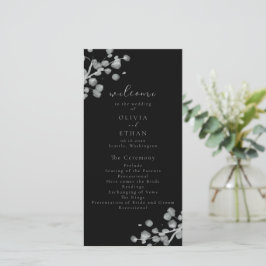 Black Lacquer Bröllopsprogram