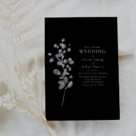 Black Lacquer Wedding-inbjudan Inbjudningar