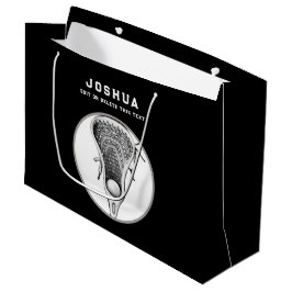 Black Lacrosse Large Gift Bag