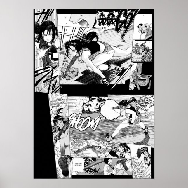 Black Lagoon manga Poster (Framsidan)