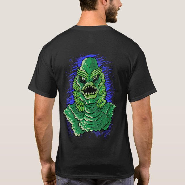 Black Lagoon Swamp Creature T-shirt (Baksida)