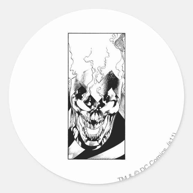 Black Lantern Runt Klistermärke (Framsida)