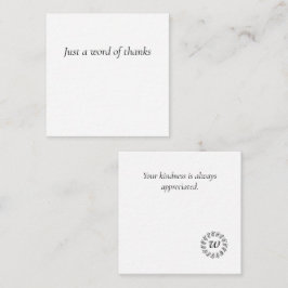 Black laurel wreath monogrammed anteckningskort