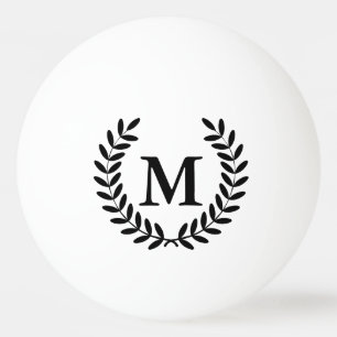 Black Laurels Black Monogram Brev Pingisboll