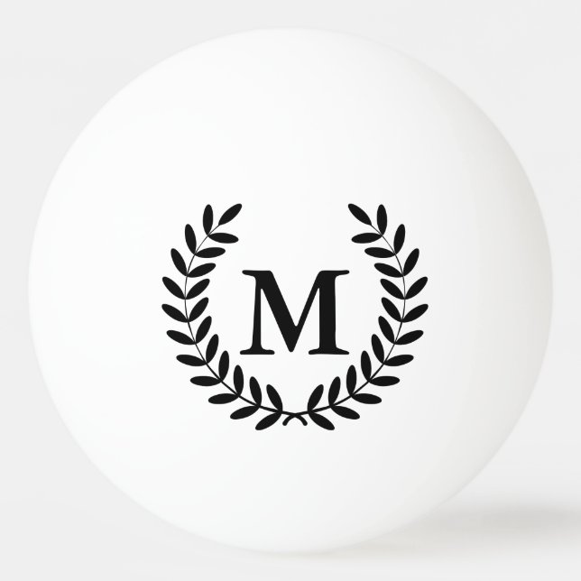 Black Laurels Black Monogram Brev Pingisboll (Framsidan)