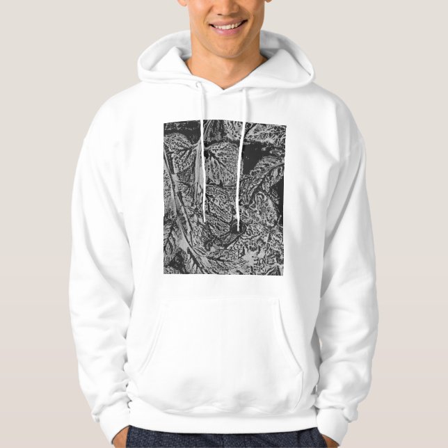 Black leafs hoodie (Framsida)