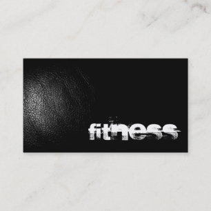 Black Leather Effect Fitness Sport, Affärskort Visitkort