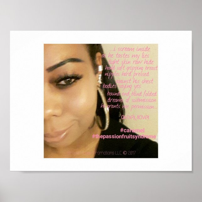 Black Leather Kiss Dikt av Ahsek Novel Poster (Framsidan)