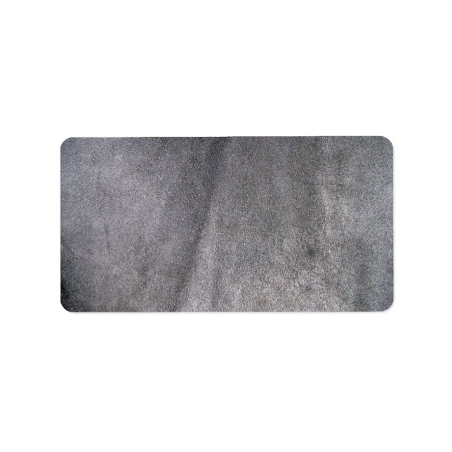 Black Leather Struktur Adressetikett (Framsidan)