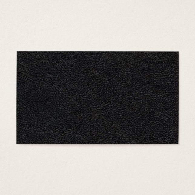 Black Leather Struktur Visitkort (Framsidan)