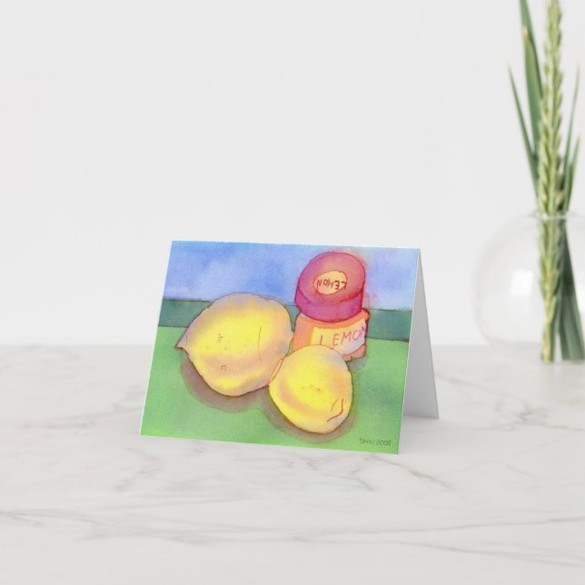 Bläck & Lemons Notecard Kort (Framsida)