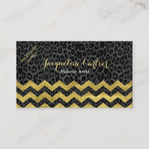 Black Leopard Chevron Cosmetolog