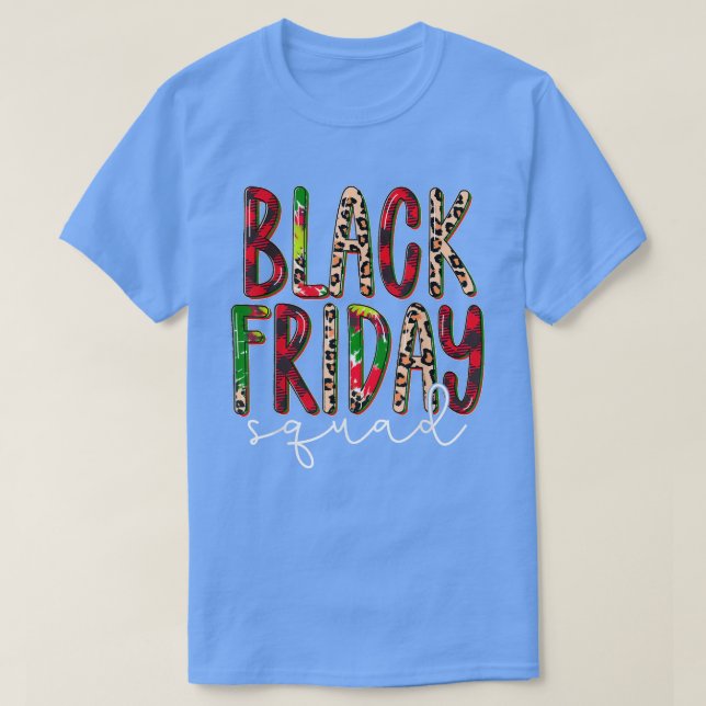 Black Leopard Red Play Fredag Squad, Merry Kristus T Shirt (Design framsida)