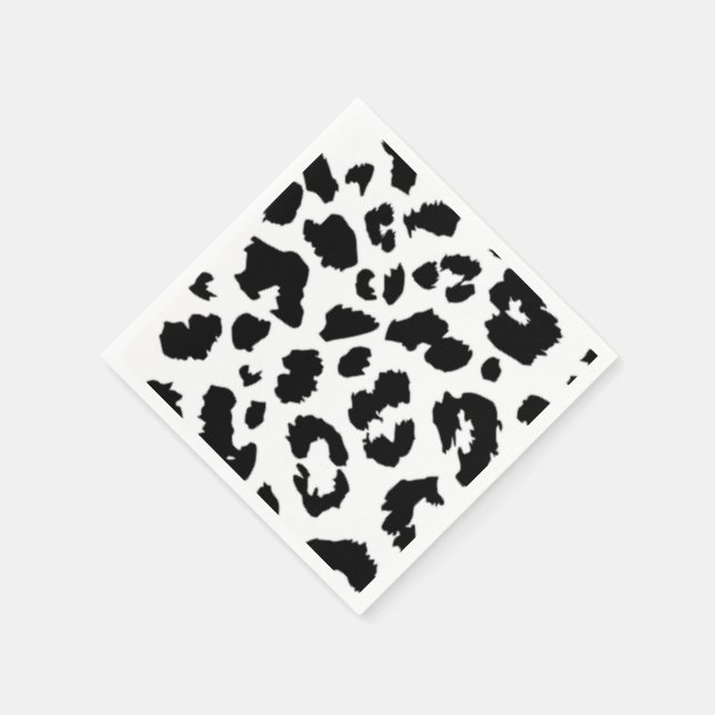 BLACK LEOPARD-SKRIV PAPPERSSERVETT (Hörn)