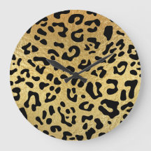 Black Leopard Spots och Shiny Faux Gold Foil