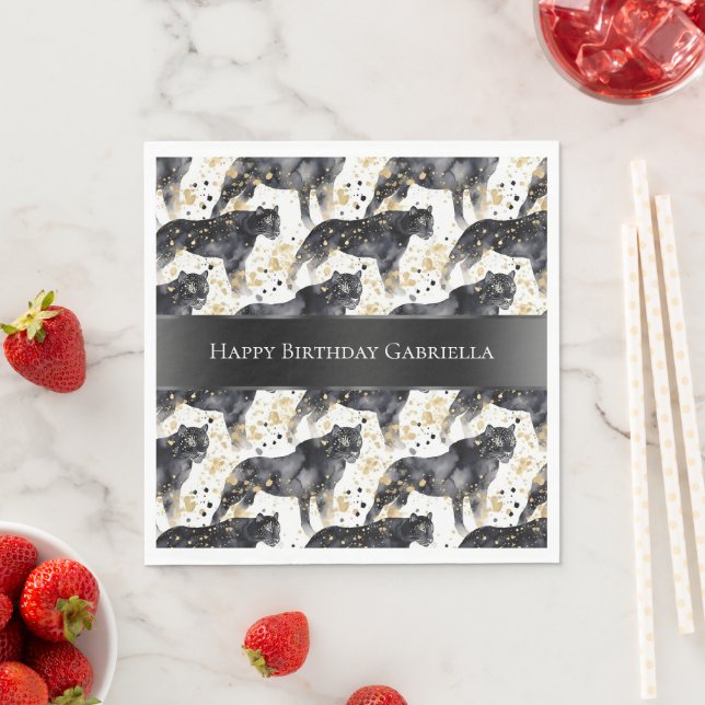 Black Leopards Pappersservett (Insitu)