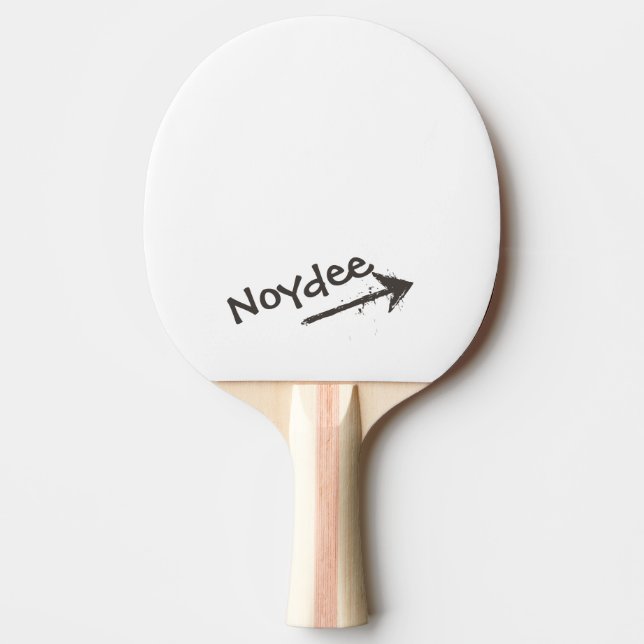 Black Lettering and Arrow on your Pingisracket (Framsidan)