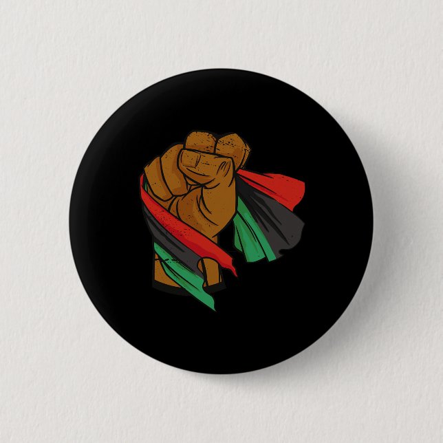 Black Liberation Flagga Junetelfte Panafrikanska u Knapp (Framsida)