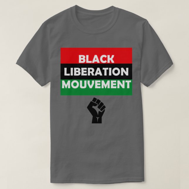Black Liberation Mouvement T Shirt (Design framsida)