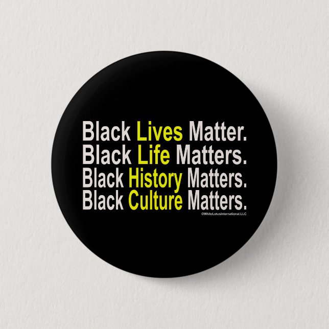 Black Life Matters Knapp (Framsida)