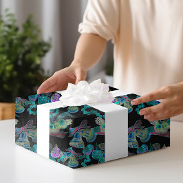 Black Light Neon Glow Julafton Candle Bell Ornamen Presentpapper