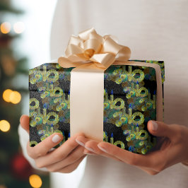 Black Light Neon Glow Julafton Candle och prydnads Presentpapper