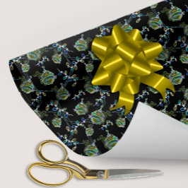 Black Light Neon Glow Julafton String Ljus Ornamen Presentpapper