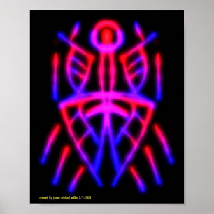 Black Light Poster av James Michael Miller