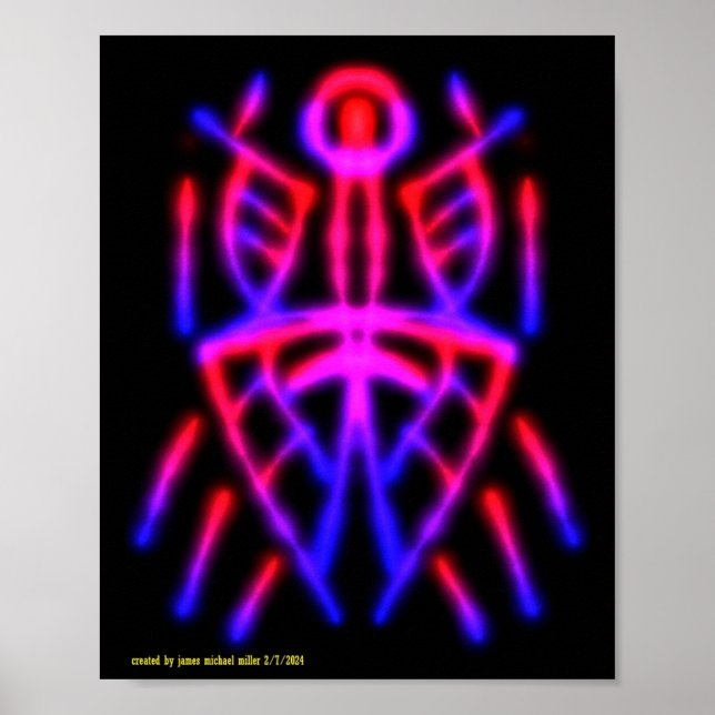 Black Light Poster av James Michael Miller (Framsidan)