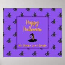 Black lila Halloween witches