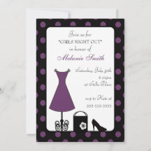 Black Lila Polka Dot Girl's Night Out