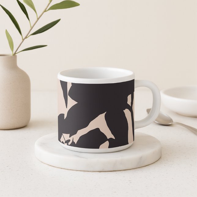 Black Lily Silhouette Espressomugg (Skapare uppladdad)