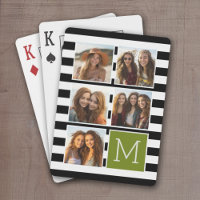 Black Limpe Stripe Photo Collage Anpassningsbar Mo