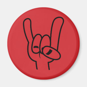 Black Line för tungt Metall Djävulen Magnet