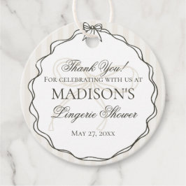 Black Lingerie Shower Bachelorette Party Möhippa Gåvor Etiketter