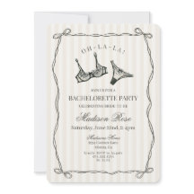 Black Lingerie Snöre Bachelorette Party